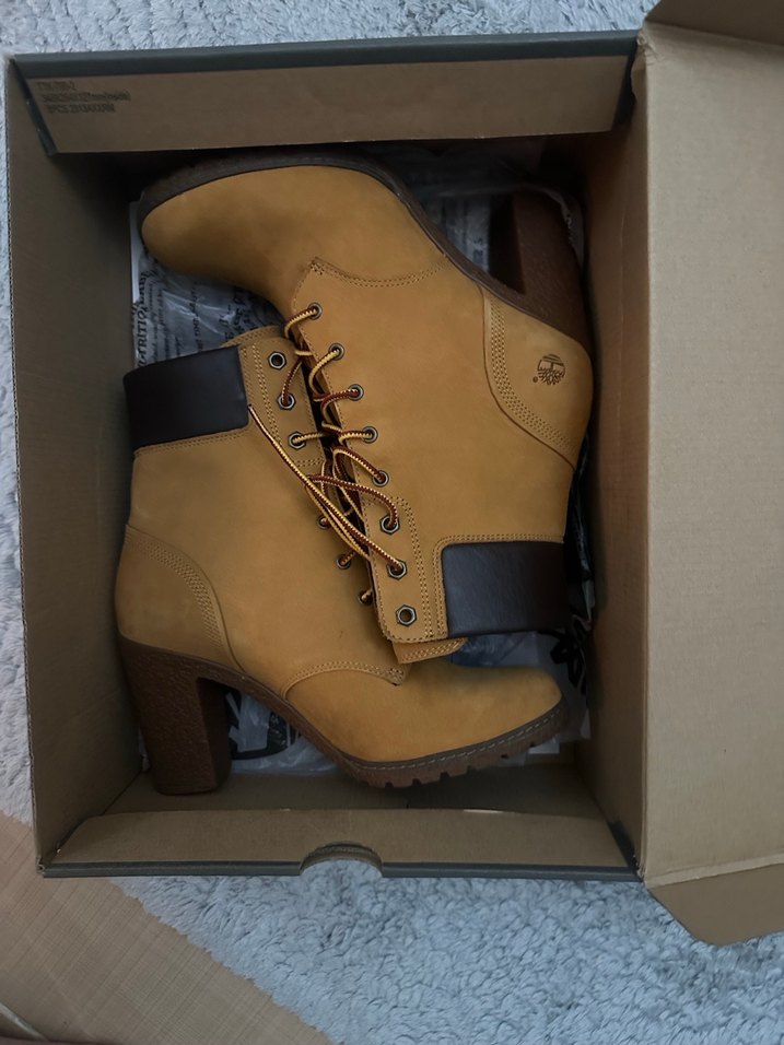 TİMBERLAND CAMEL RENGİ j Süet Kadın Dolgu Topuk Bot - Görsel 5