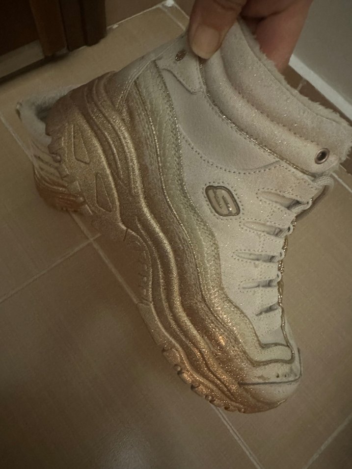 SKECHERS Beyaz Gri Platform Topuklu Kadın Spor Ayakkabı - Görsel 2