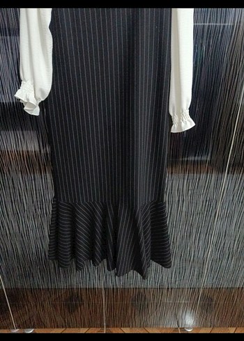 Çizgili Siyah kadın jile - Görsel 2