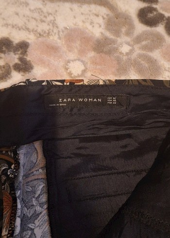 Kadın Bohem Desenli Midi Kumaş Pantolon - Görsel 4