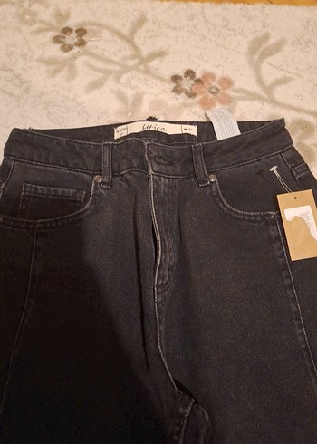 Gri Kadın Denim Pantolon - Görsel 3