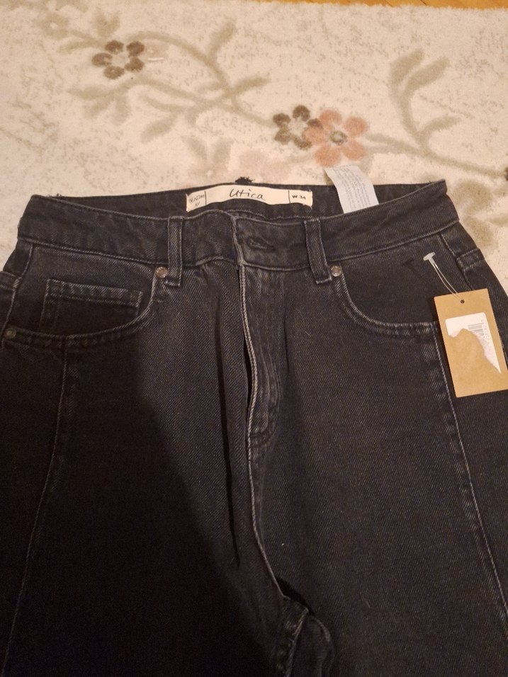 Gri Kadın Denim Pantolon - Görsel 3