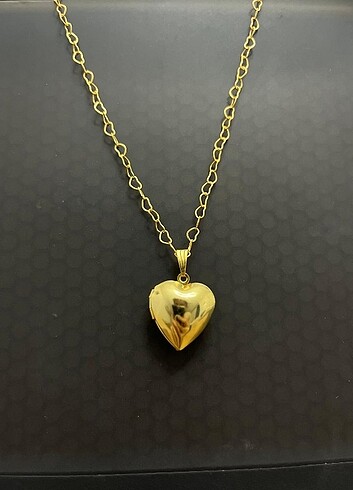 Diğer Kalpli Gold kolye