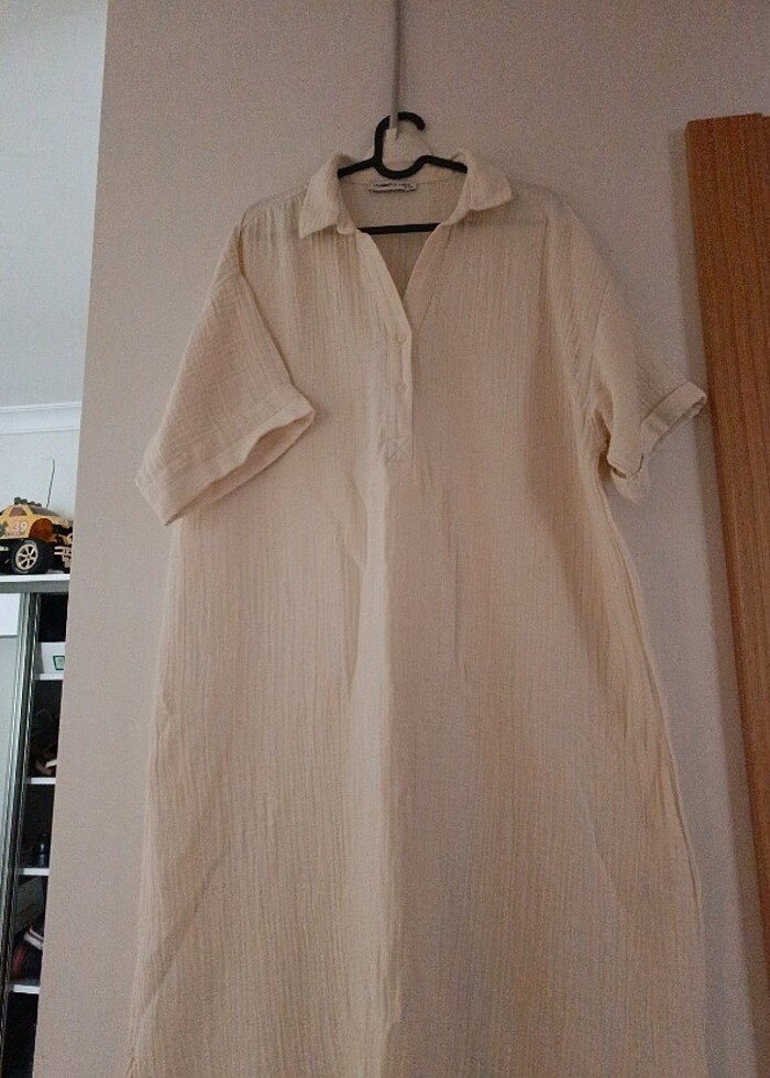 Müslin elbise, tunik - Görsel 3