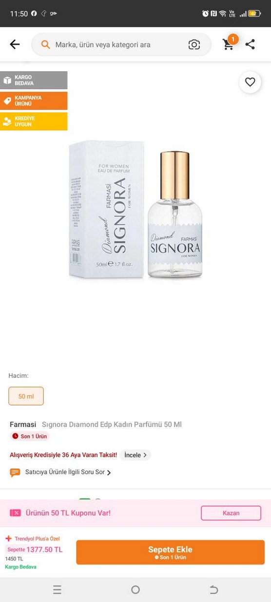 Farmasi Signora Diamond 50 ml Kadın Parfüm - Görsel 2