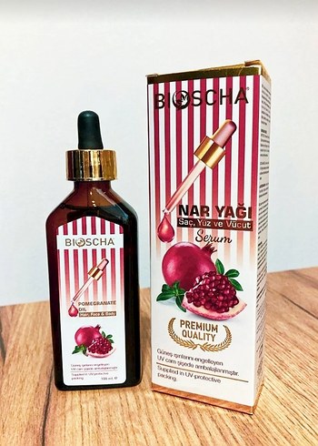 Bioscha Nar Yağı Serum - Saç, Yüz ve Vücut