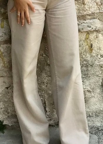 Bej Normal Boy Kadın Denim Pantolon - Görsel 2