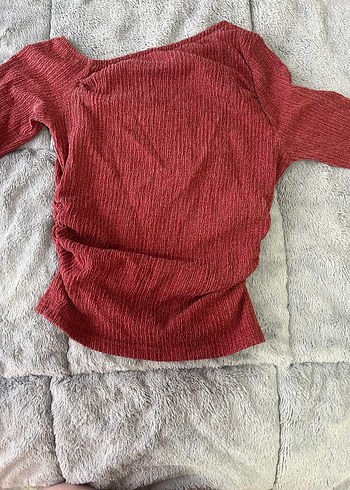 Bordo Uzun Kollu Bol Kesim Takım - Görsel 6