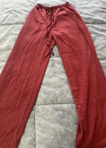 Bordo Uzun Kollu Bol Kesim Takım - Görsel 3