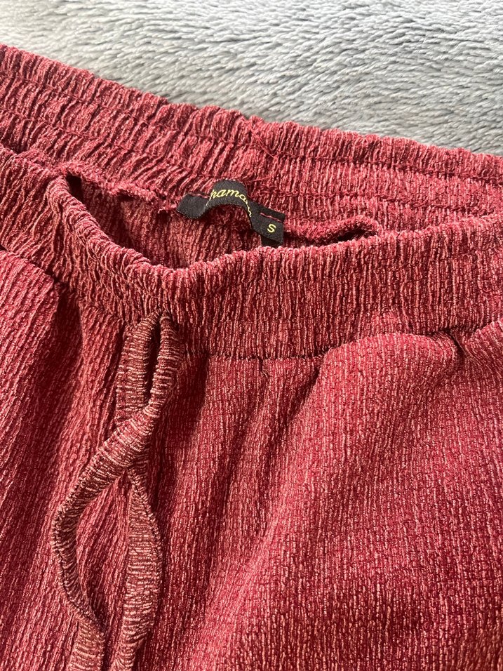 Bordo Uzun Kollu Bol Kesim Takım - Görsel 5