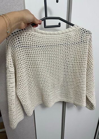 Örgü Bohem Kadın Hırka - Görsel 3