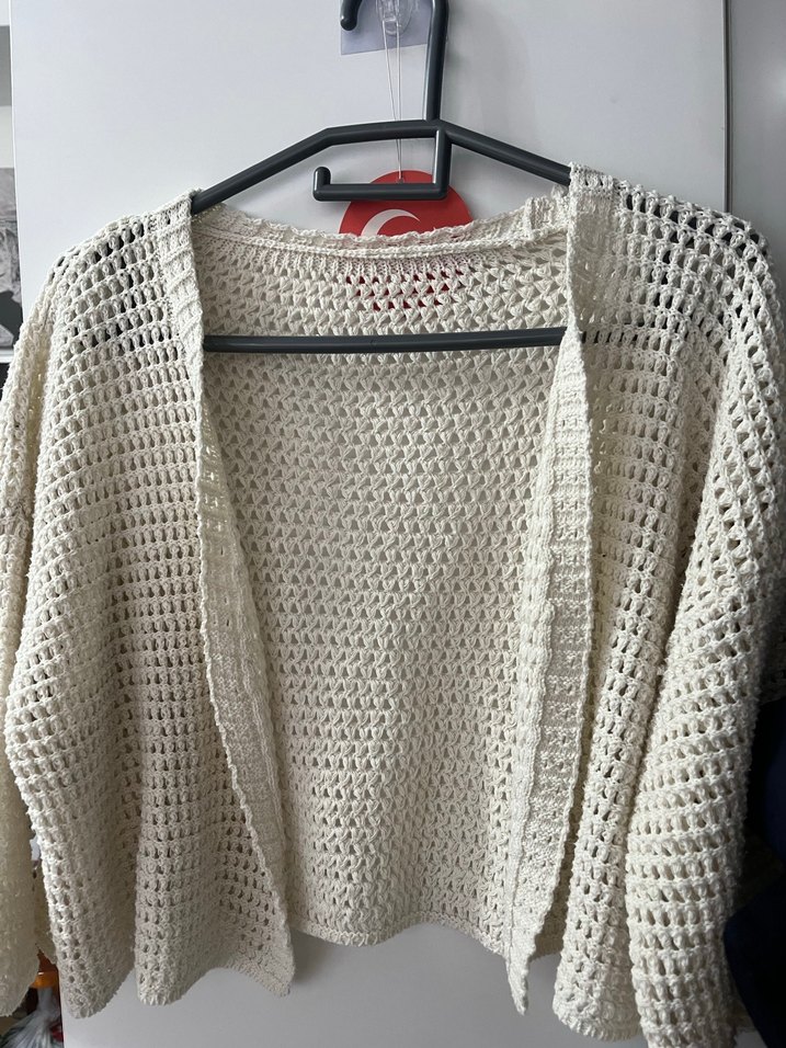 Örgü Bohem Kadın Hırka - Görsel 2