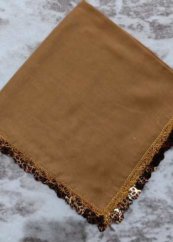 Boncuk Detaylı hardal sarısı yazma - Görsel 2