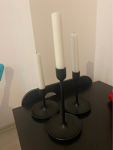 Ikea Ikea şamdan 3lü