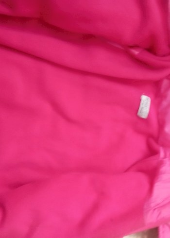 Kız Çocuk Kapüşonlu Pembe Fermuarlı Mont - Görsel 2