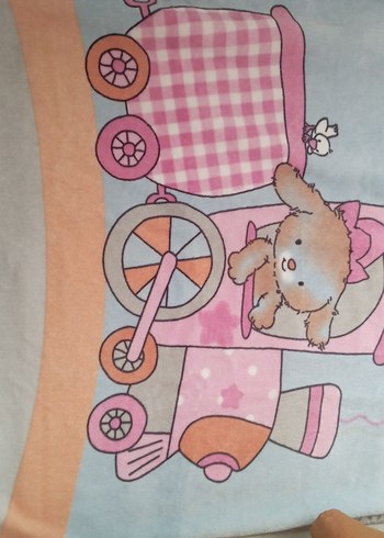 Pembe Desenli Çocuk Battaniyesi - Görsel 2