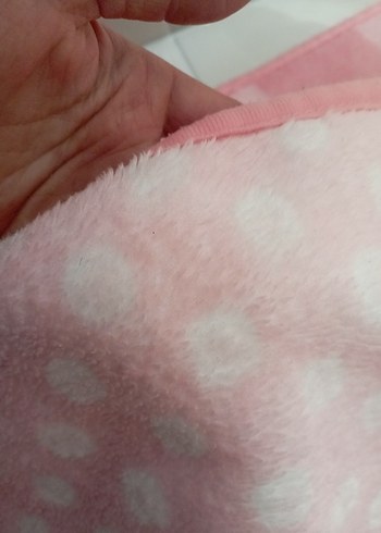 Pembe Desenli Çocuk Battaniyesi - Görsel 4