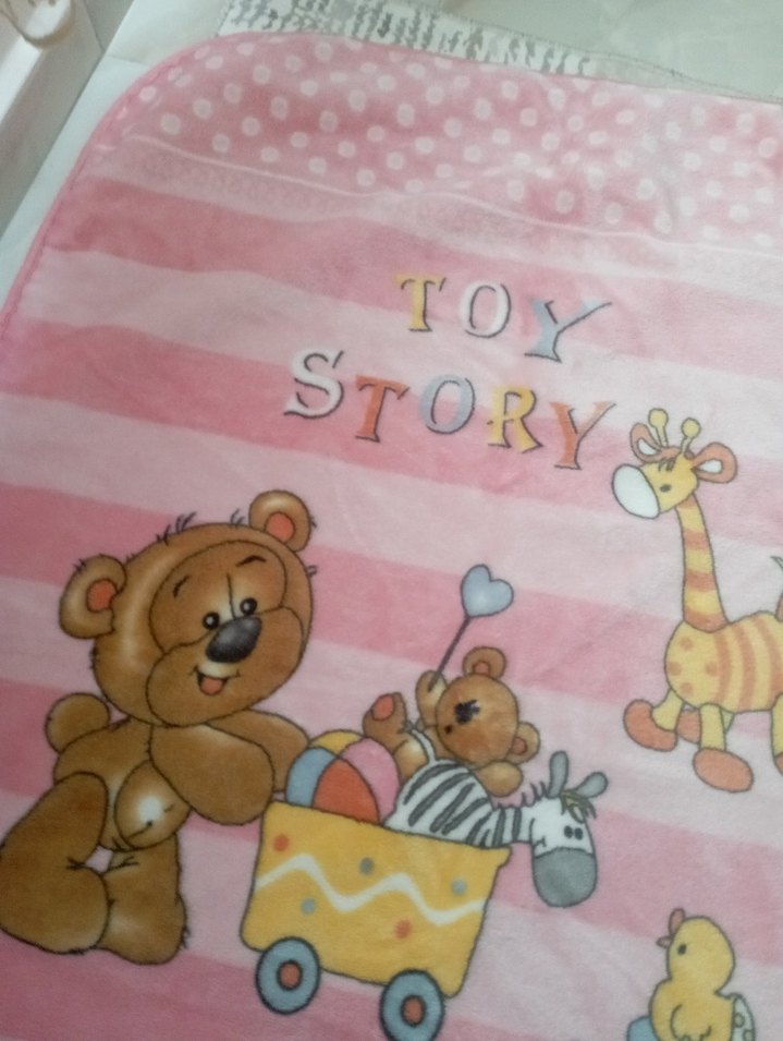 Pembe Desenli Çocuk Battaniyesi - Görsel 2