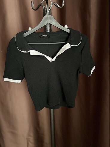 Triko crop bluz