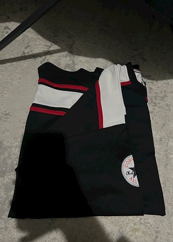 Converse Siyah V Yaka Uzun Kollu Spor Tişört - Görsel 2