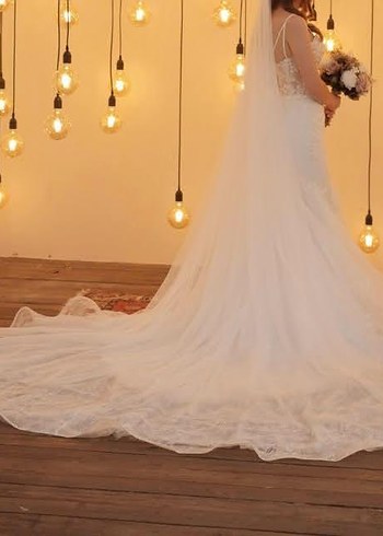 Modern Klasik Beyaz Straplez Gelinlik - Görsel 2