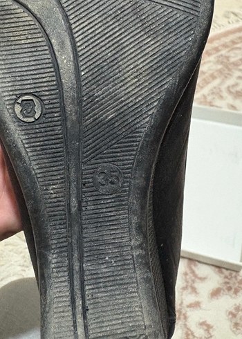 35 Beden Siyah Dolgu Topuklu Kadın Ayakkabı