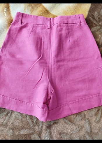 LC Waikiki Pembe Kadın Yüksek Bel Mini Şort