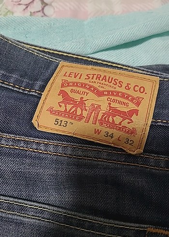 Levis Levi S 513 Koyu Mavi Denim Jean