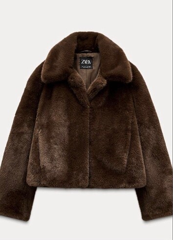 Zara peluş ceket mont