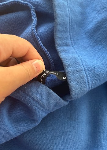 Diğer Kadın Mavi Kapüşonlu Sweatshirt
