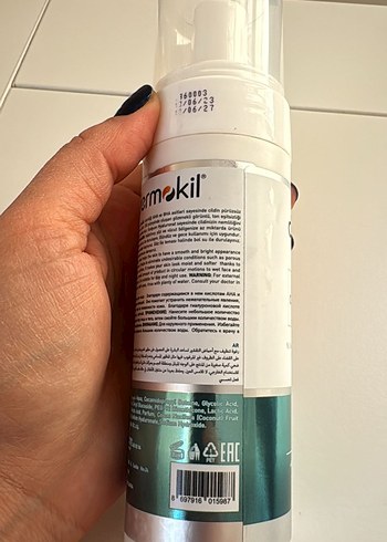 Diğer Dermokil AHA+BHA Arındırıcı Temizleme Köpüğü