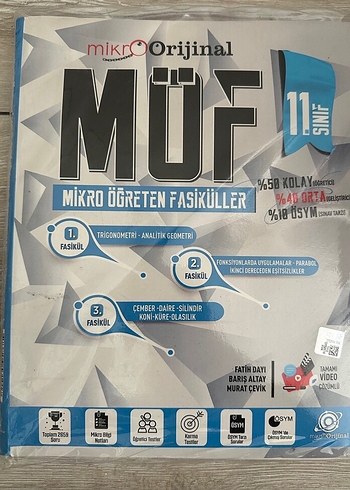 11. Sınıf Mikro orijinal matematik Öğreten Fasiküller