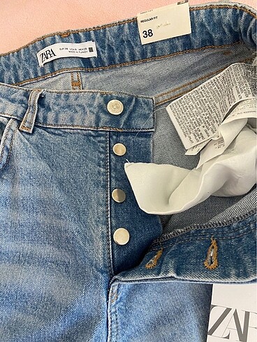 38 Beden mavi Renk Zara jean