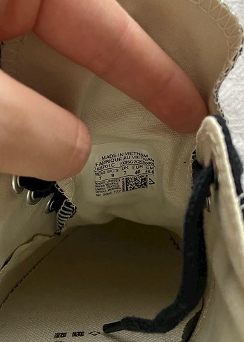 40 Beden sarı Renk Converse Kadın Sarı Siyah Desenli Spor Ayakkabı