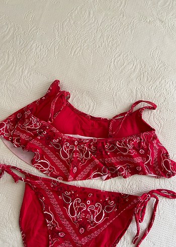 Penti Kırmızı Dantel Detaylı Bohem Bikini