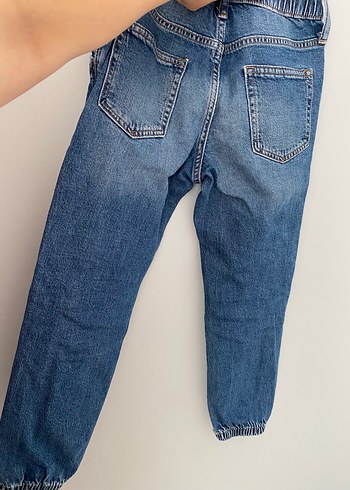 7 Yaş Beden mavi Renk Gri Mavi GAP Denim Bol Kesim Pantolon