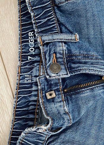 7 Yaş Beden Gri Mavi GAP Denim Bol Kesim Pantolon