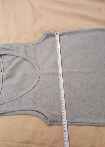 Gri kadın kalın Atlet veya tişort - Görsel 3