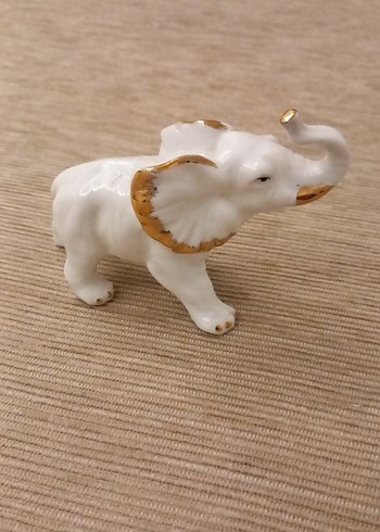 Beyaz  porselen ikili Fil  bir vazo  takım - Görsel 10