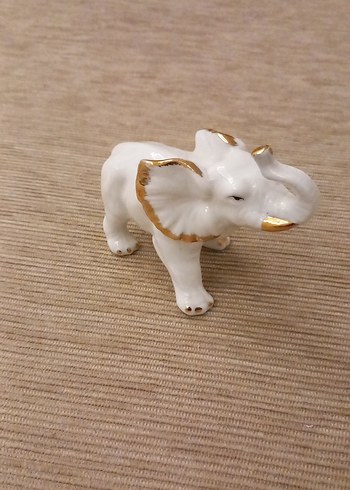 Beyaz  porselen ikili Fil  bir vazo  takım - Görsel 9