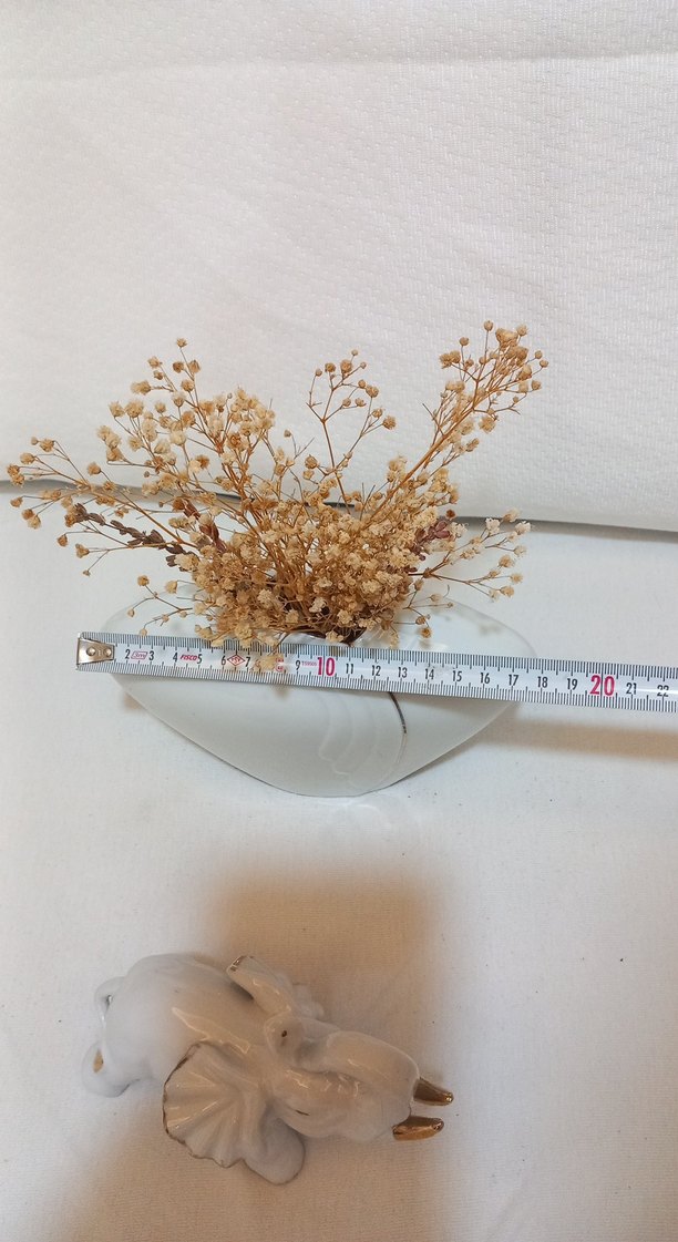 Beyaz  porselen ikili Fil  bir vazo  takım - Görsel 3