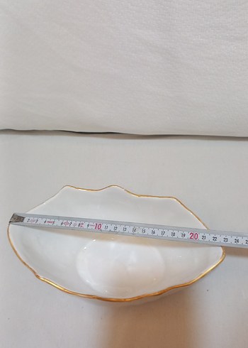 Altın Kenarlı Beyaz Servis Kasesi - Görsel 3