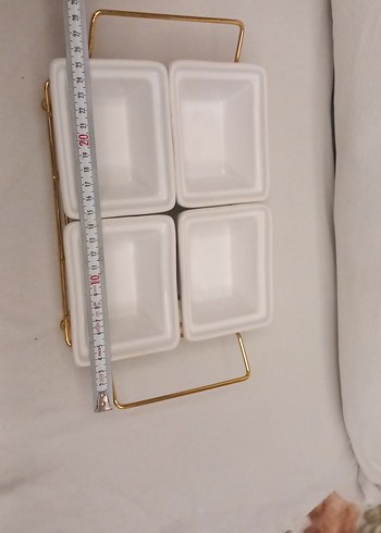 Beyaz 4 Bölmeli sunumluk - Görsel 5