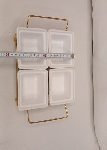 Beyaz 4 Bölmeli sunumluk - Görsel 4