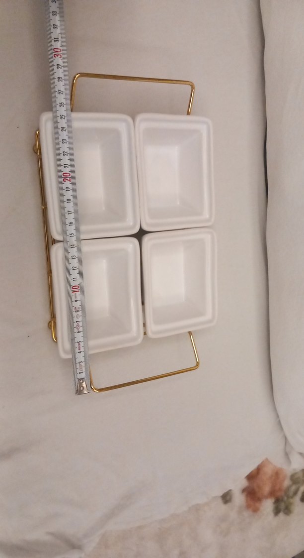 Beyaz 4 Bölmeli sunumluk - Görsel 5