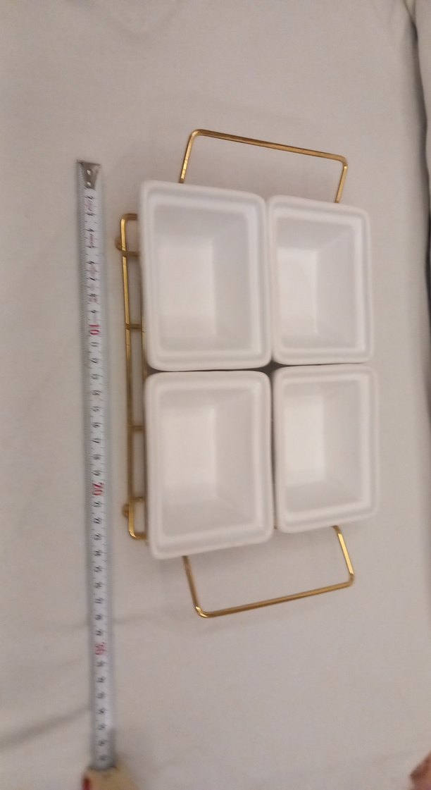 Beyaz 4 Bölmeli sunumluk - Görsel 3