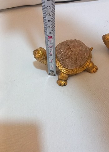 Altın Renk Kaplumbağa Biblo Seti - Görsel 3