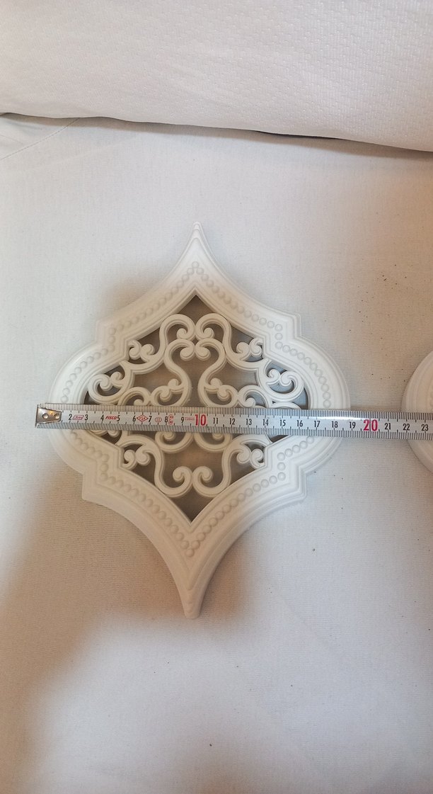 Beyaz Dekoratif Duvar Süsü 2'li Set - Görsel 3