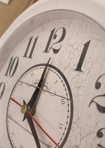 Beyaz Yuvarlak Duvar Saati - Görsel 2