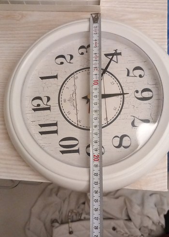 Beyaz Yuvarlak Duvar Saati - Görsel 4